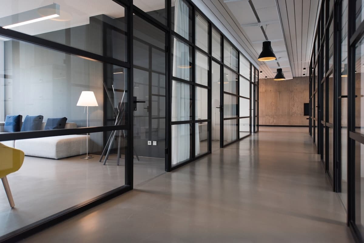 Virtual assistant workspace with laptop and organized office tools